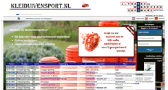 Desktop Screenshot of kleiduivensport.nl
